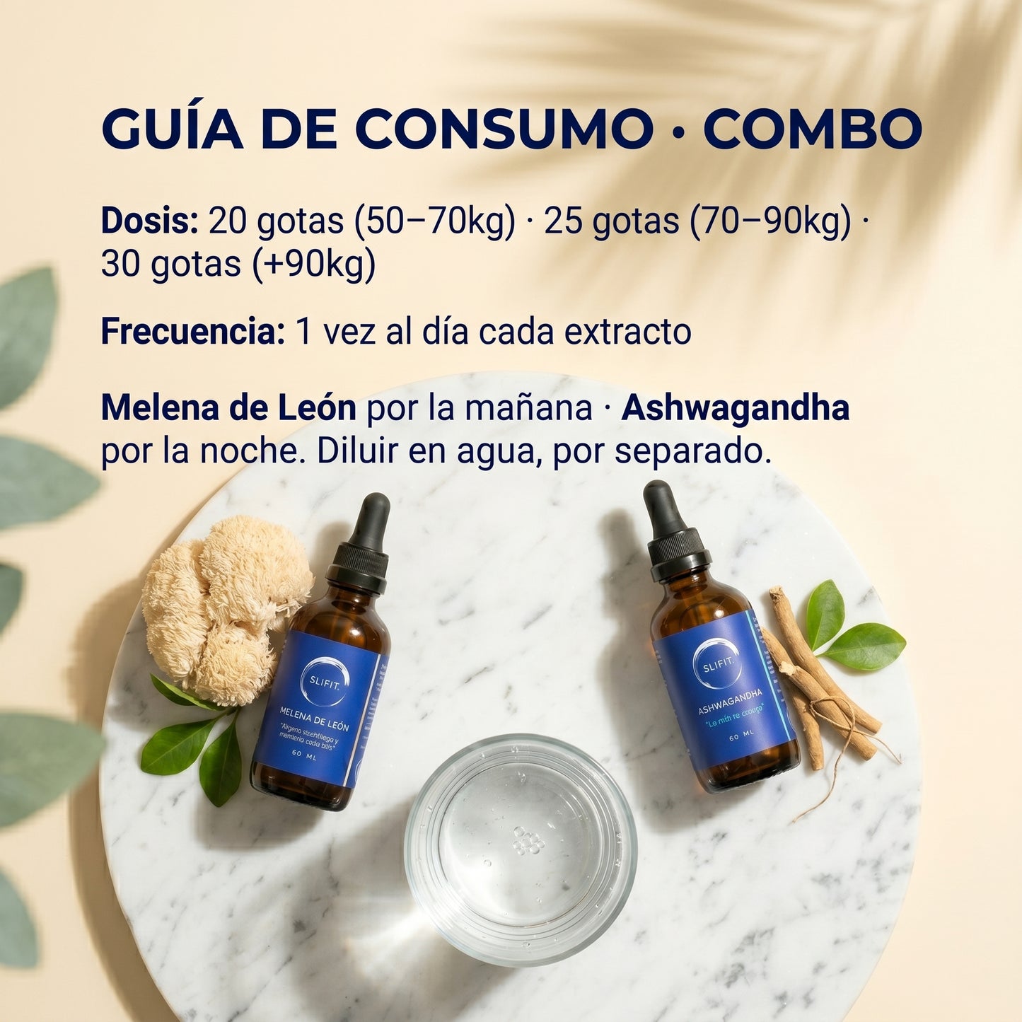 Combo Melena + Ashwagandha - beneficios y modo de uso