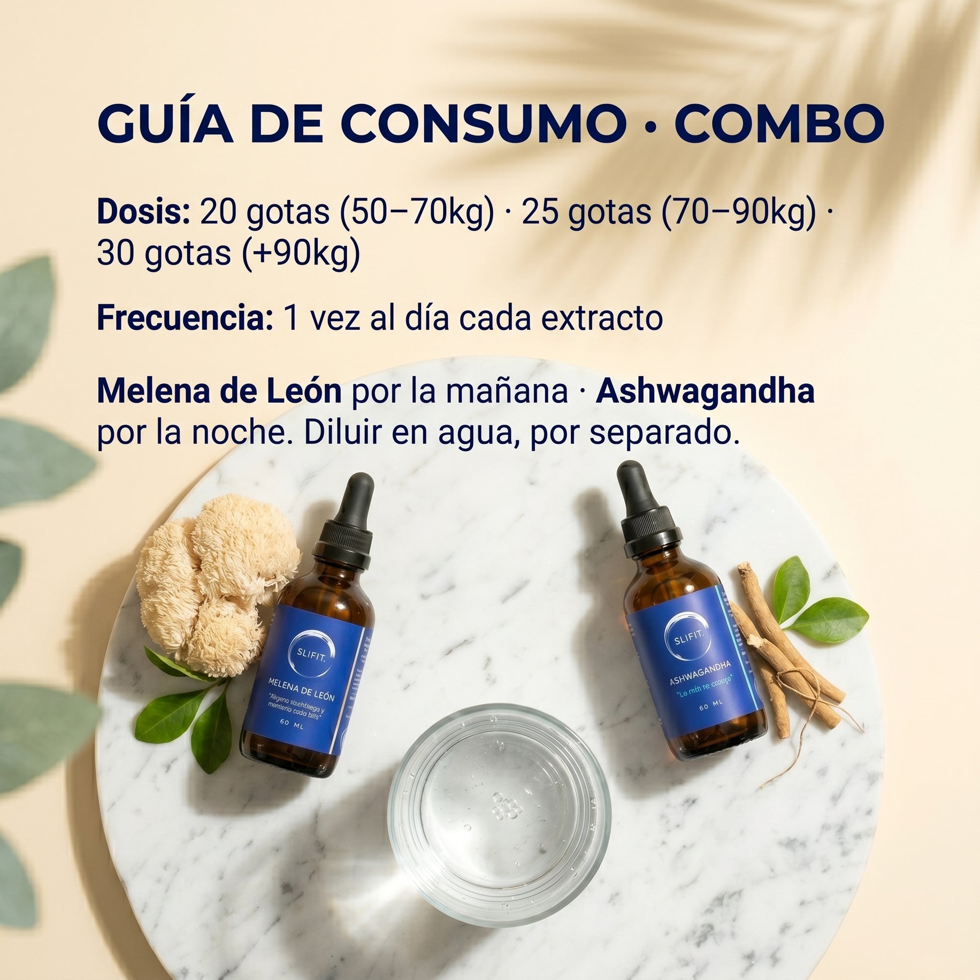 Combo Melena + Ashwagandha - beneficios y modo de uso