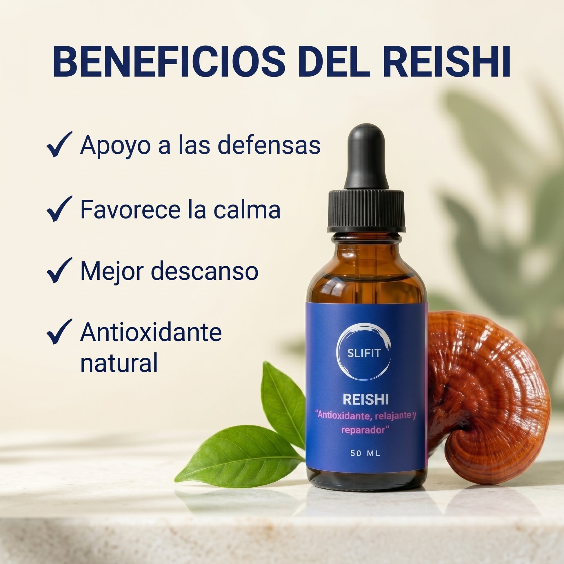 Reishi Ganoderma lucidum adaptógeno natural - SLIFIT