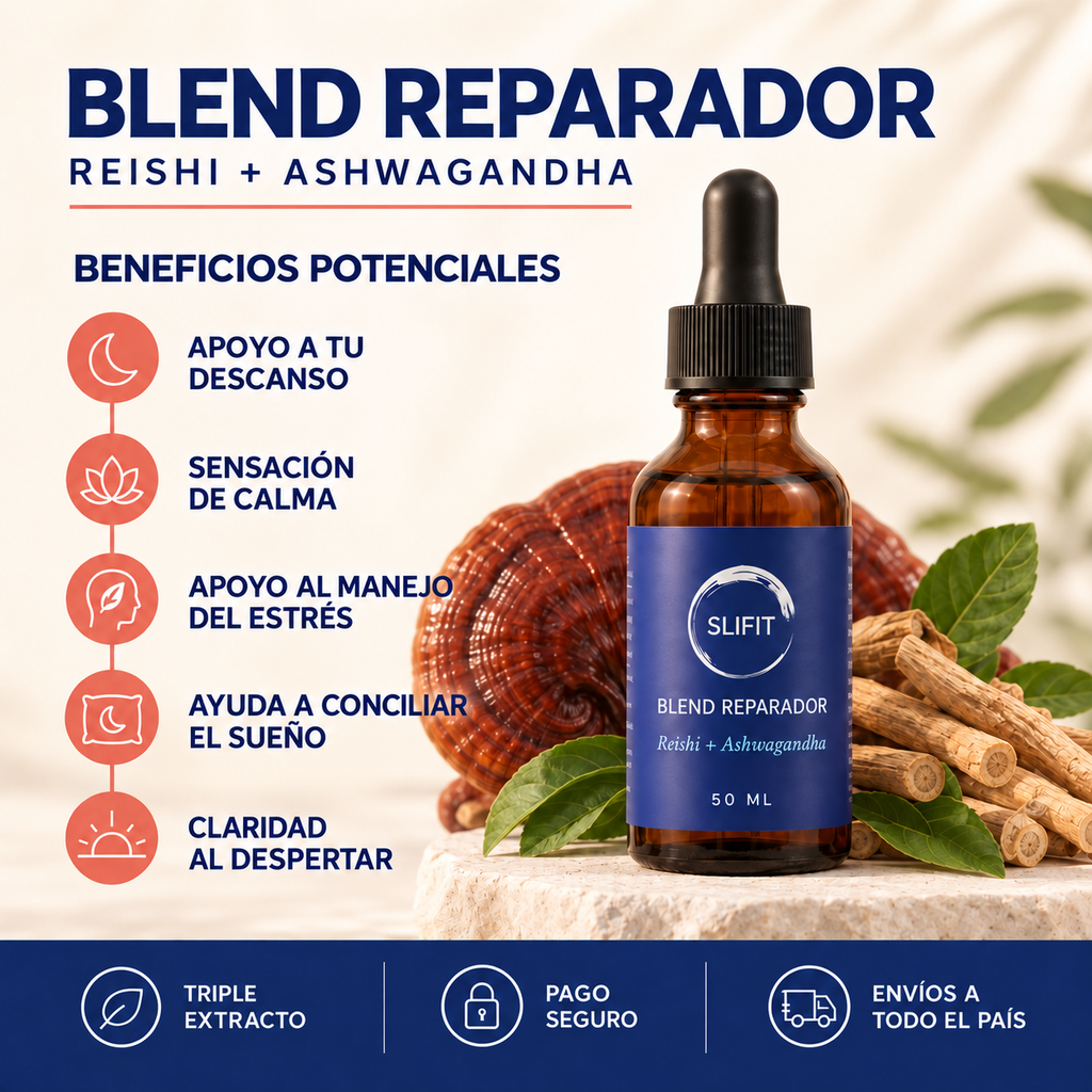 Blend Reparador Reishi+Ashwagandha - Triple Extracto 50ml