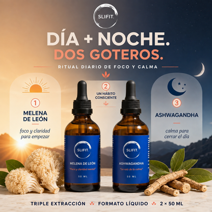 Combo Melena + Ashwagandha · Triple Extracto 50ml