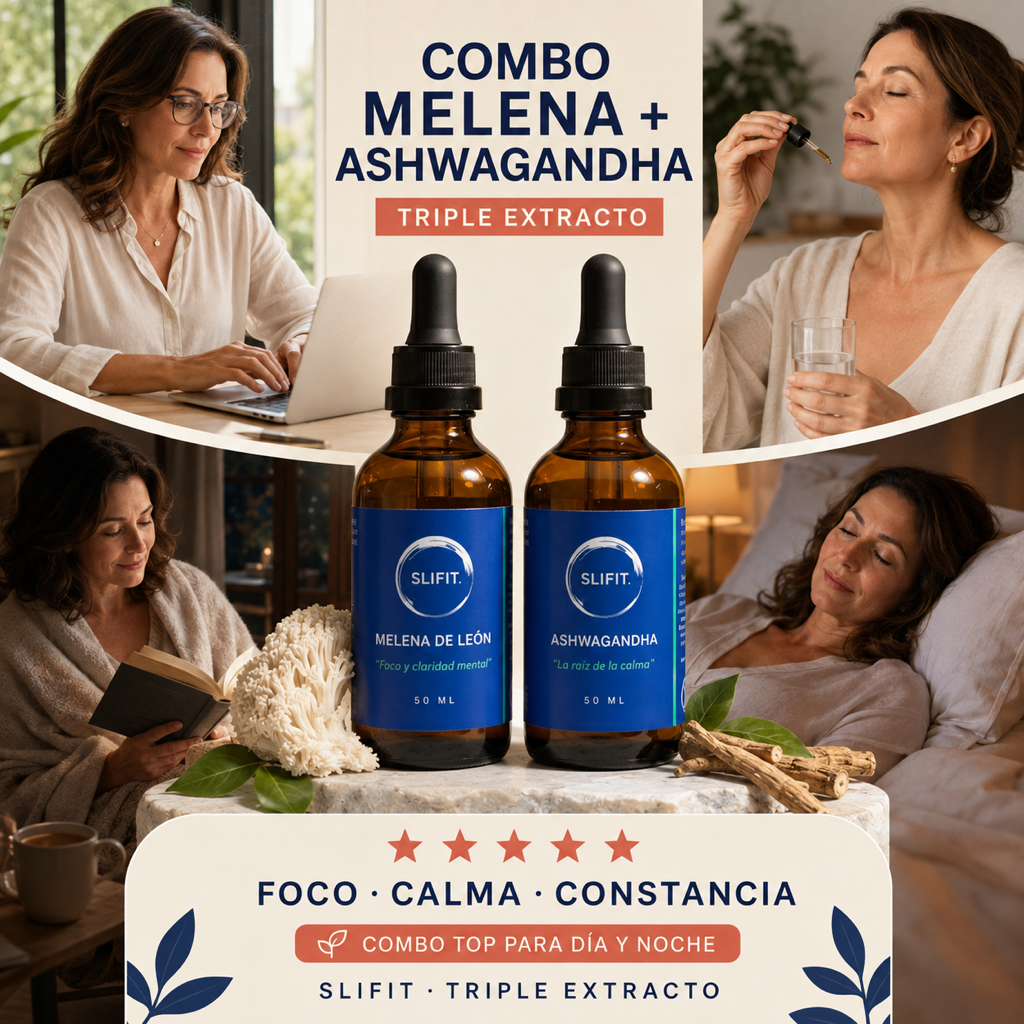Combo Melena + Ashwagandha · Triple Extracto 50ml